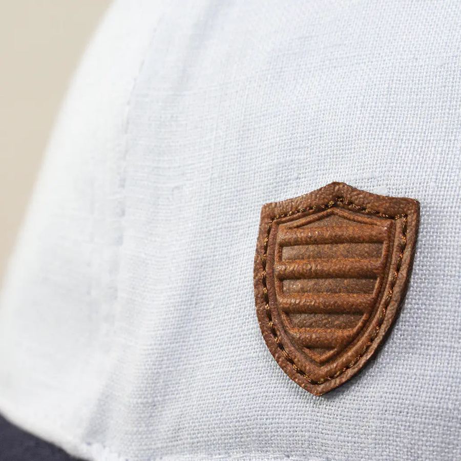 Patch cuir embossé